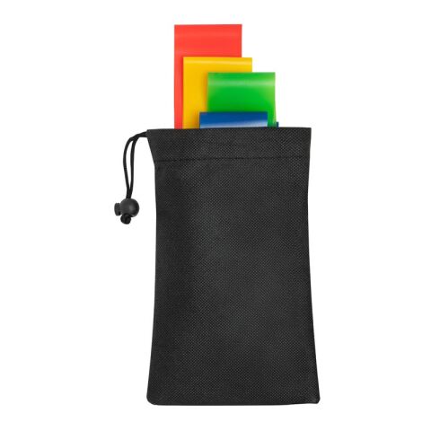 BURPEE. Juego de bandas elásticas de resistencia con bolsa de tela no tejida Negro | sin montaje de publicidad