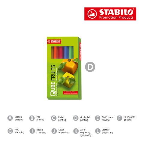 STABILO 1784 Estuche de 6 lápices de color sin montaje de publicidad