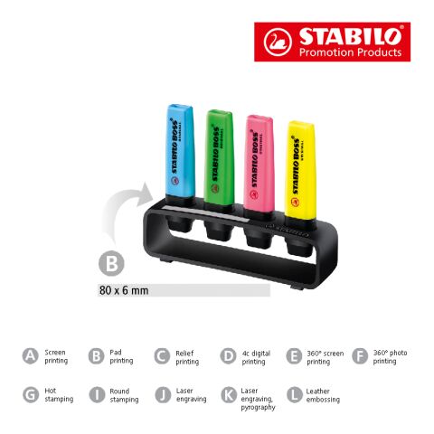 STABILO BOSS ORIGINAL Organizador de mesa blanco | sin montaje de publicidad