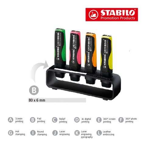 STABILO GREEN BOSS Organizador de mesa blanco | sin montaje de publicidad