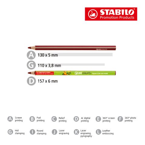 STABILO GREENtrio lápiz de color amarillo | sin montaje de publicidad | no disponible | no disponible | no disponible