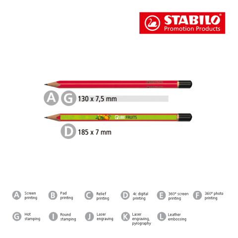 ALL-STABILO lápiz de grafito gigante blanco | sin montaje de publicidad | no disponible | no disponible | no disponible