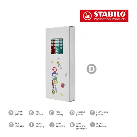 STABILO woody duo Estuche de 3 marcadores para pizarra blanca sin montaje de publicidad