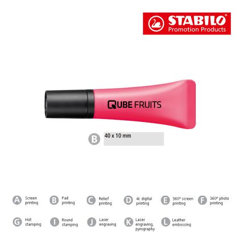 STABILO NEON rotulador fluorescente amarillo | sin montaje de publicidad