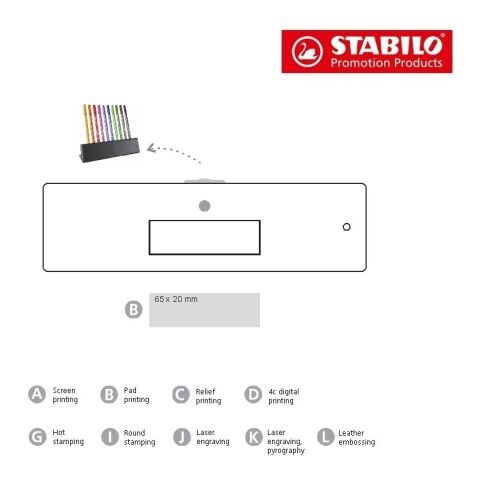 STABILO Pen 68 Click Set para 10 rotuladores sin montaje de publicidad