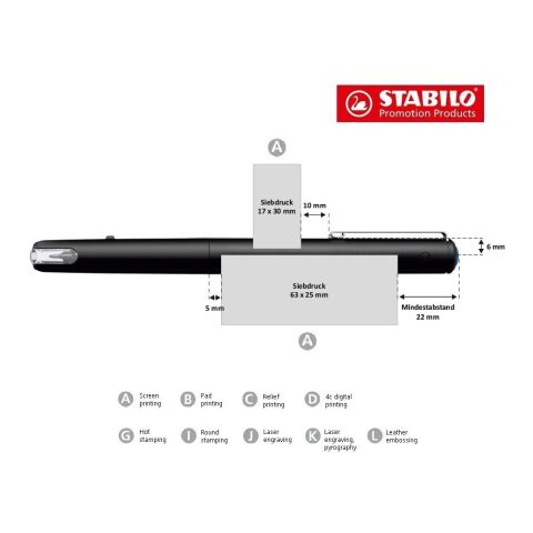 STABILO dr!ver rotulador de punta fina negro | sin montaje de publicidad | sin montaje de publicidad