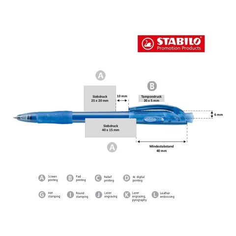 STABILO marathon bolígrafo verde | sin montaje de publicidad | sin montaje de publicidad | sin montaje de publicidad