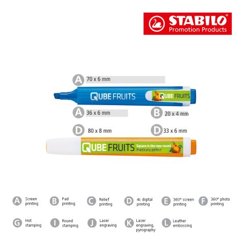 STABILO swing cool Set de 2 rotuladores fluorescentes Impresión De Pantalla 4 color