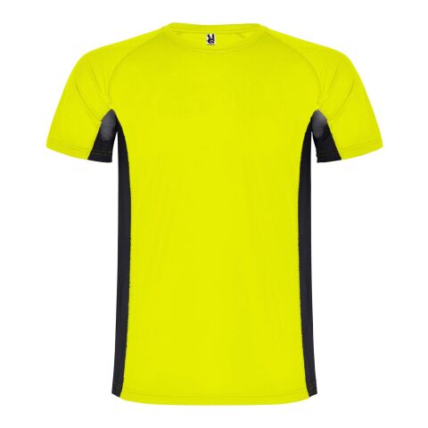 Camiseta deportiva de manga corta infantil &quot;Shanghai&quot; Estándar | Fluor Yellow-Negro intenso | 12 | sin montaje de publicidad | no disponible | no disponible | no disponible