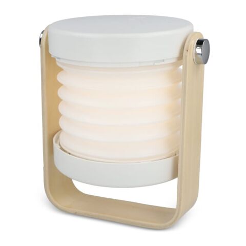Lámpara LED multifunción Coollux con mango de bambú Blanco | sin montaje de publicidad | no disponible | no disponible