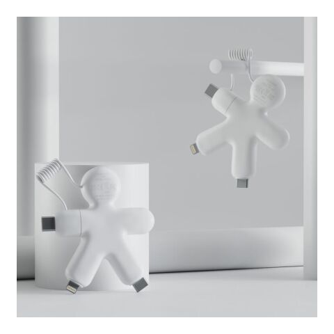 2064 | Xoopar Buddy Eco GRS Charging Cable Blanco | sin montaje de publicidad | no disponible | no disponible | no disponible