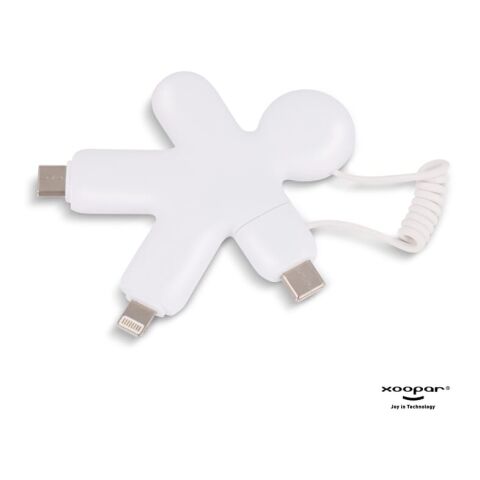 2064 | Xoopar Buddy Eco GRS Charging Cable Blanco | sin montaje de publicidad | no disponible | no disponible | no disponible