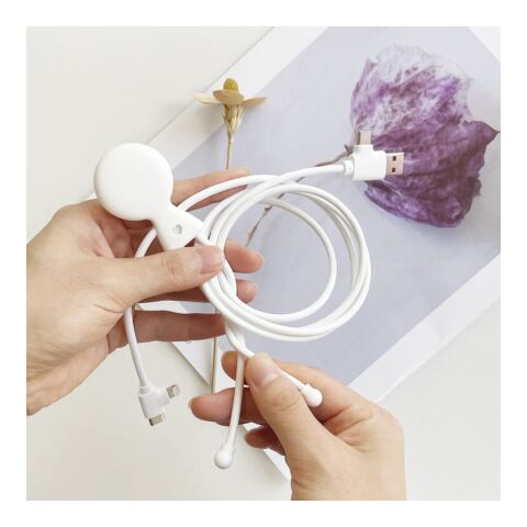 2089 | Xoopar Mr. Bio Long Power Delivery Cable with data transfer Blanco | sin montaje de publicidad | no disponible | no disponible | no disponible