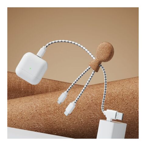 Xoopar Mr. Bio Cork Charging Cable Natural | sin montaje de publicidad | no disponible | no disponible | no disponible