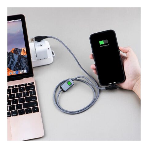 Cable Xoopar Allure GRS PD con transferencia de datos gris oscuro | sin montaje de publicidad | no disponible | no disponible | no disponible