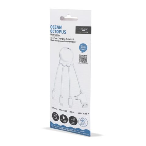 4009| Cable de carga Xoopar Eco Octopus Blanco