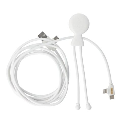 2092 - Xoopar Mr Bio Cable de Carga Múltiple PD Largo 60W 2 Metros Blanco