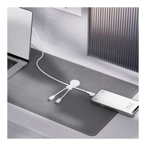 Xoopar Mr. Bio Cable múltiple largo USB-C de 1 metro Blanco | sin montaje de publicidad | no disponible | no disponible