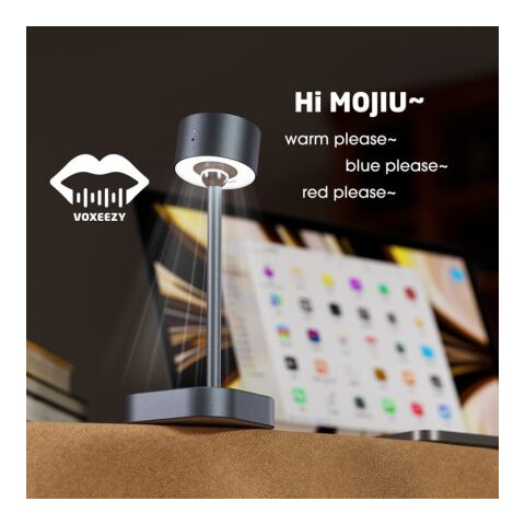 Xoopar Mojiu Lámpara de mesa inteligente con control por voz gris claro