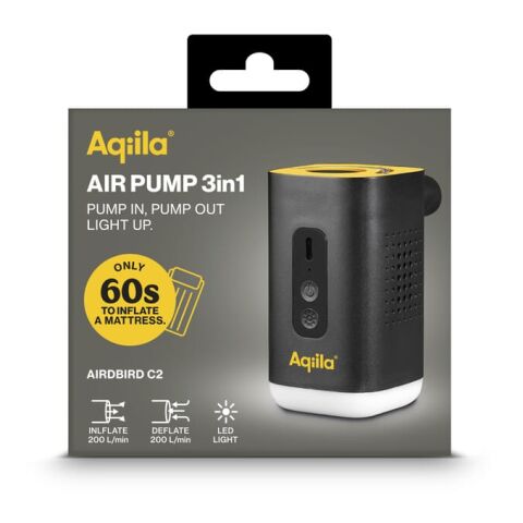 Bomba de aire eléctrica inalámbrica Aqiila Airbird C2 Negro