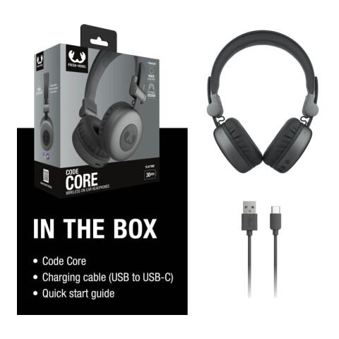 3HP1000 I Fresh 'n Rebel Code Core-Wireless on-ear Headphone gris metálico oscuro-gris metálico oscuro