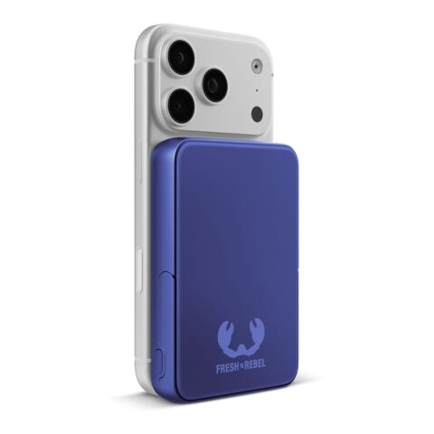 Fresh 'n Rebel Powerbank inalámbrica 10000 mAh compatible con MagSafe Azul / Blanco | sin montaje de publicidad | no disponible | no disponible