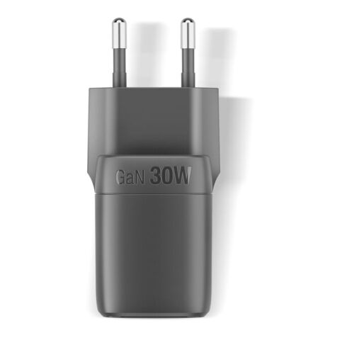 Fresh 'n Rebel Cargador rápido 30W GaN USB-C y USB-A gris oscuro | sin montaje de publicidad