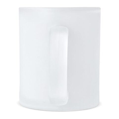Taza de cristal esmerilado subli Mallorca 335ml Transparente
