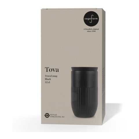 Taza aislada Sagaform Tova, 320 ml a prueba de fugas y apta para lavavajillas Negro | sin montaje de publicidad | no disponible | no disponible