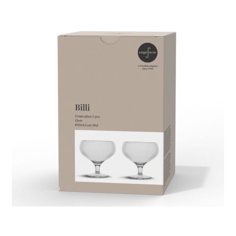 Billi set de 2 copas 300 ml Transparente | sin montaje de publicidad