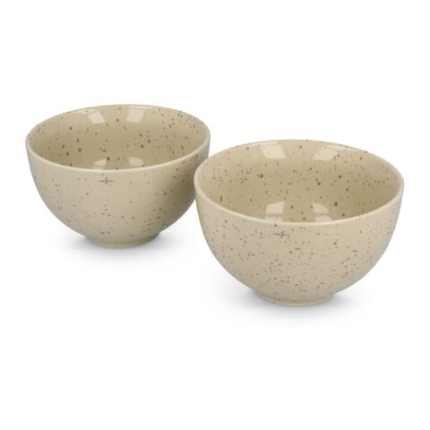Juego de cuencos de cerámica Sagaform Ditte, 12 cm Beige