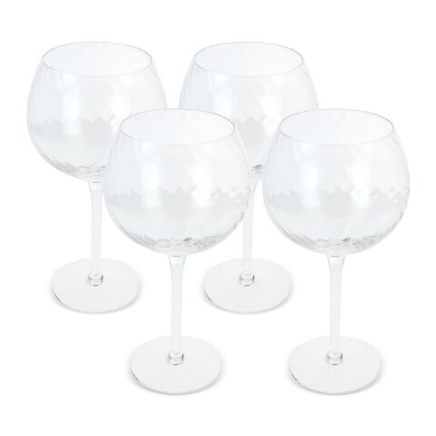 Byon Opacity set de 4 copas con elegante diseño de cristal 470ml Transparente | sin montaje de publicidad