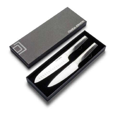 Orrefors Jernverk set de 2 cuchillos, acero Plateado | sin montaje de publicidad | no disponible | no disponible | no disponible