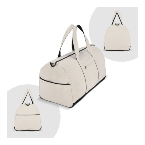 Bolsa de viaje/deportiva InSideOut Reuuz Canvas 28 x 56 x 28 cm Beige-Negro