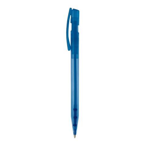 Bolígrafo Nash Transparente Azul / Blanco-Azul / Blanco | Impresión De Pantalla 1 color | 180 grados del clip | 45 mm x 25 mm | no disponible