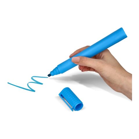 Rotulador fluorescente perfumado Jumbo Azul / Blanco | sin montaje de publicidad | no disponible | no disponible