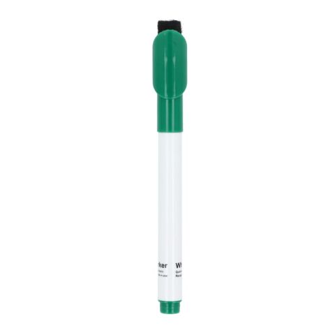 Rotulador para pizarra blanca con imán y limpiador Verde | sin montaje de publicidad | no disponible | no disponible
