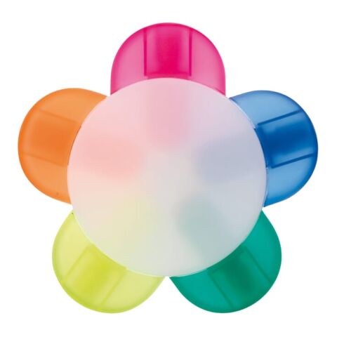 Marcador Flor Arco iris | Tampografía 1 color | Cara 1 | Ø 50 mm | no disponible