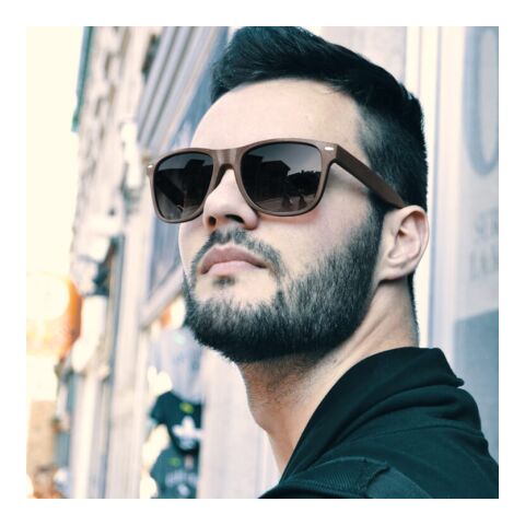 Gafas de sol Justin café-fibra UV400 Natural