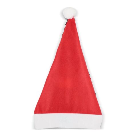Gorro de Navidad de lentejuelas bicolor Rojo / Blanco-Verde | sin montaje de publicidad | no disponible | no disponible