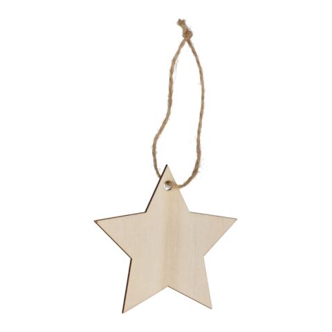 Adorno navideño de madera en forma de estrella Natural | sin montaje de publicidad | no disponible | no disponible