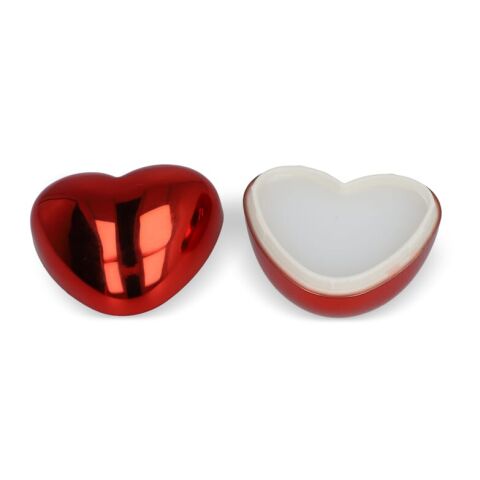 Bálsamo labial metálico en forma de corazón Rojo / Blanco | sin montaje de publicidad | no disponible | no disponible
