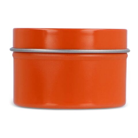 Vela aromática Dhyana a base de plantas en lata reciclada Naranja | sin montaje de publicidad | no disponible | no disponible