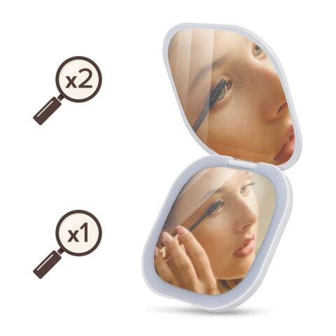 Espejo compacto LED 350 mAh Blanco | sin montaje de publicidad | no disponible | no disponible