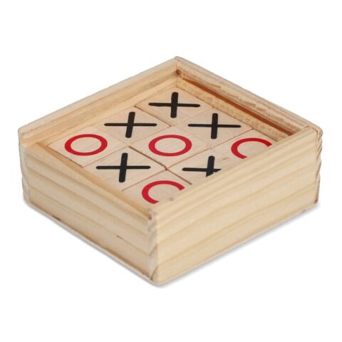 Juego de tres en raya set en caja de madera Natural | sin montaje de publicidad | no disponible | no disponible | no disponible