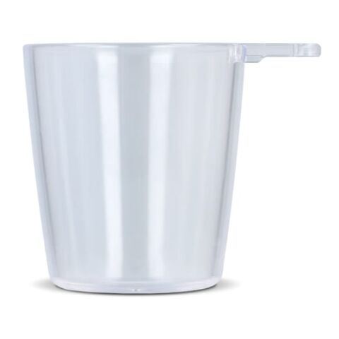 Vaso de chupito para festivales con cordón Blanco-Blanco