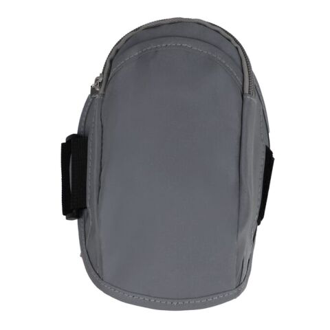 Brazalete deportivo reflectante para objetos de valor con funda Gris pizarra | sin montaje de publicidad