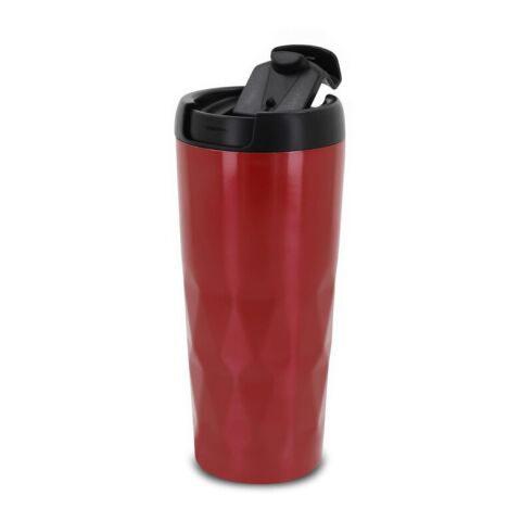 Termo con forma de rombos 450ml Rojo / Blanco | sin montaje de publicidad | no disponible | no disponible | no disponible