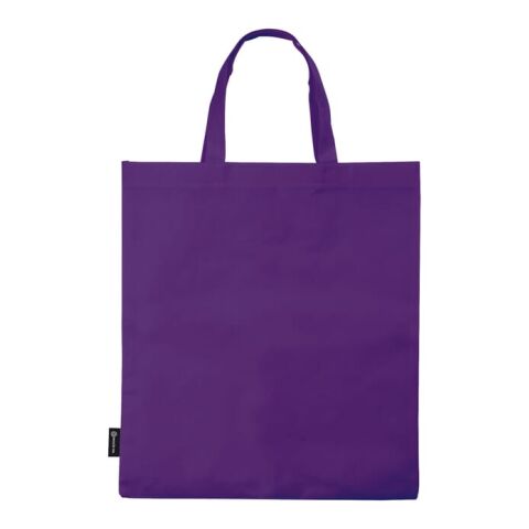 Bolsa Non Woven asas cortas 75g/m² Transparente morada | sin montaje de publicidad | no disponible | no disponible | no disponible