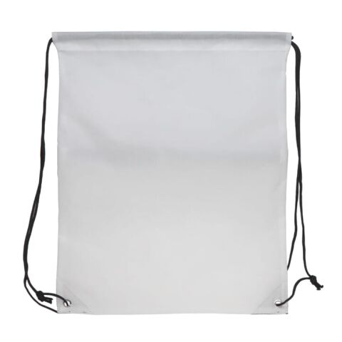 Bolsa con cordón 210T R-PET con cremallera Blanco | sin montaje de publicidad | no disponible | no disponible | no disponible